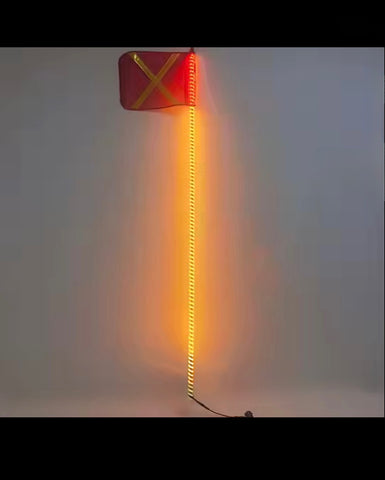 8FT Fully lit fleet work whip