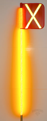 Amber HD safety whip