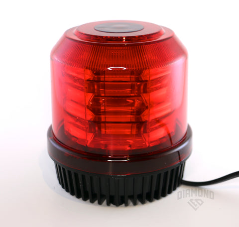 Red LED beacon strobe light