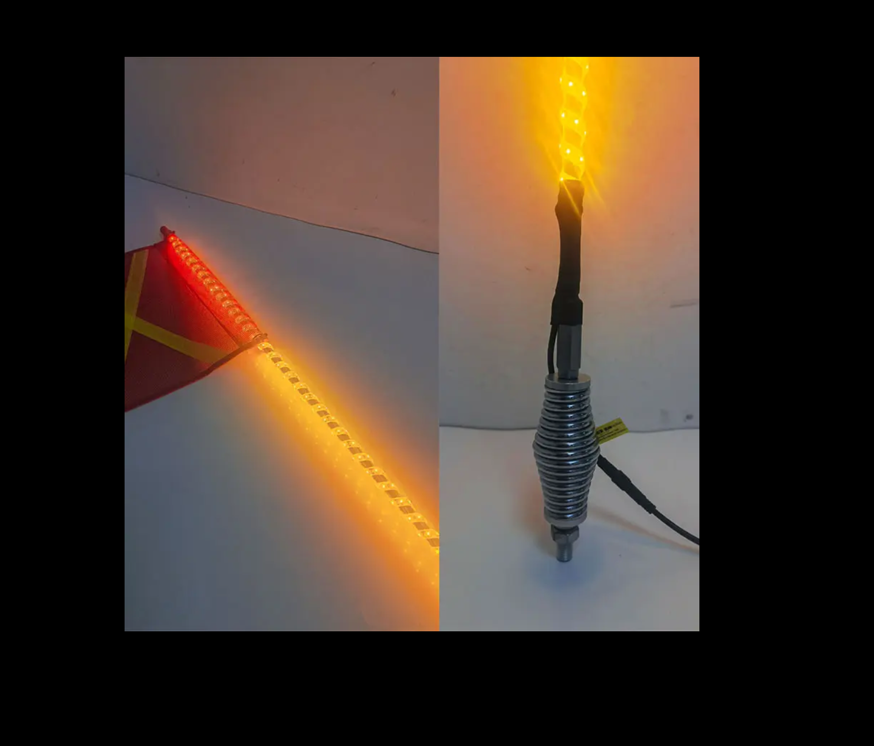 8FT Fully lit fleet work whip