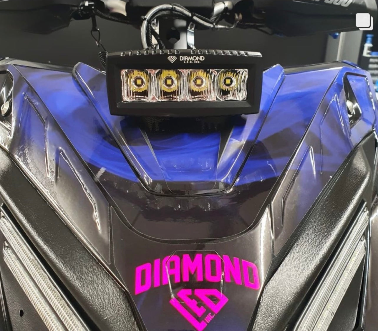 Snowmobile DIY 4" light bar kit SKIDOO/POLARIS