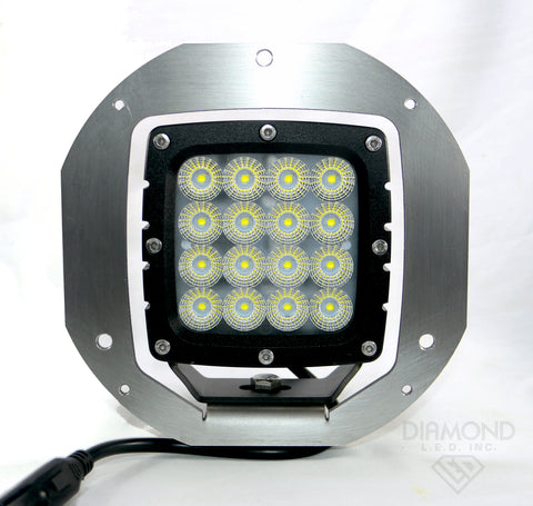 KOMATSU HEAVY HAULER HEADLIGHTS & STAINLESS STEEL BRACKET