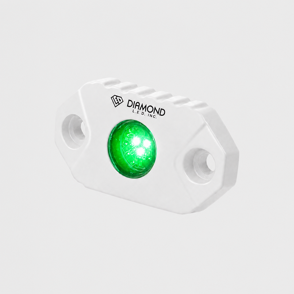 9W LED MARINE ROCK LIGHT - RED, GREEN, BLUE, AMBER