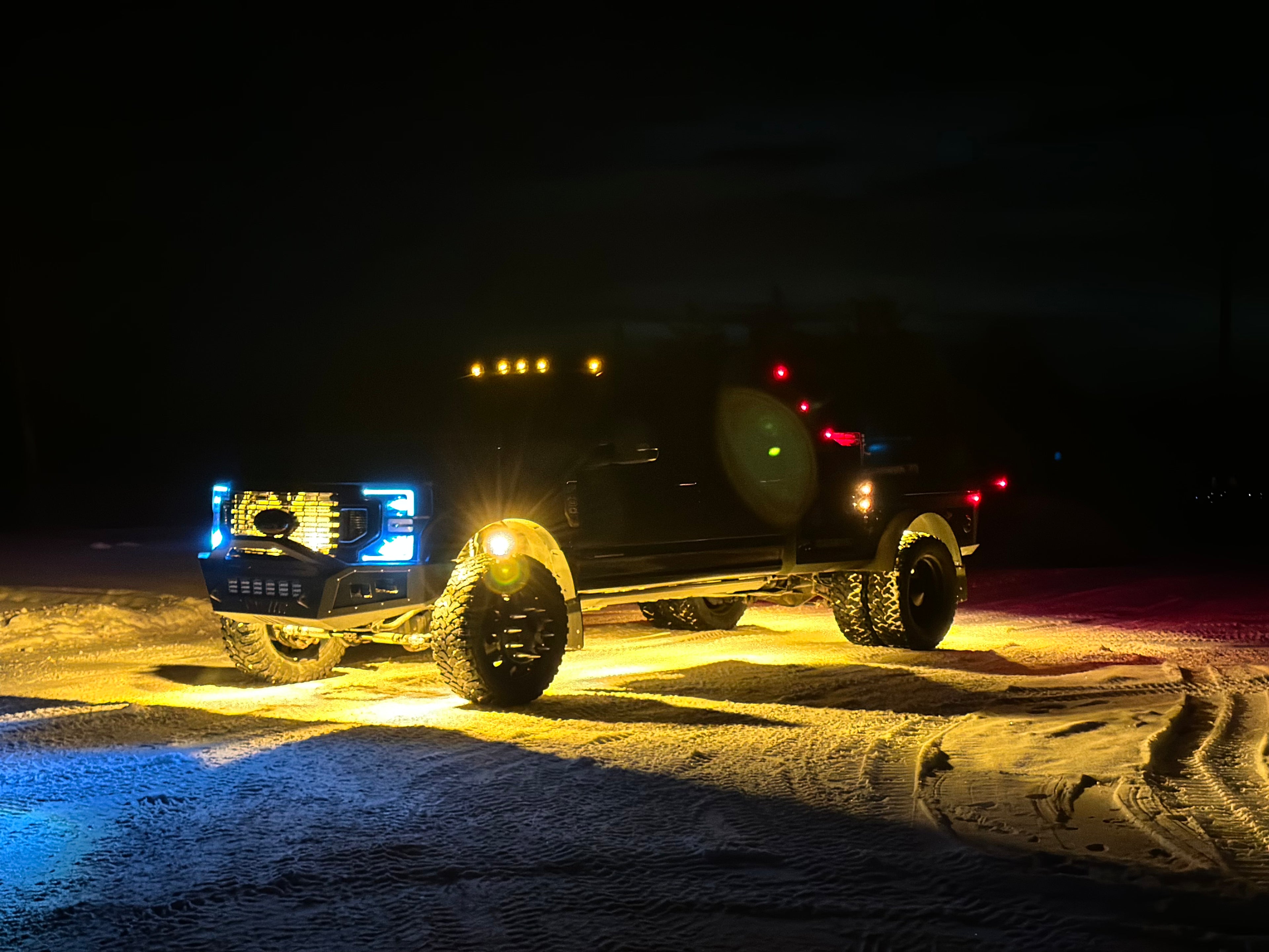 Amber & White Rock light kit 16 pcs