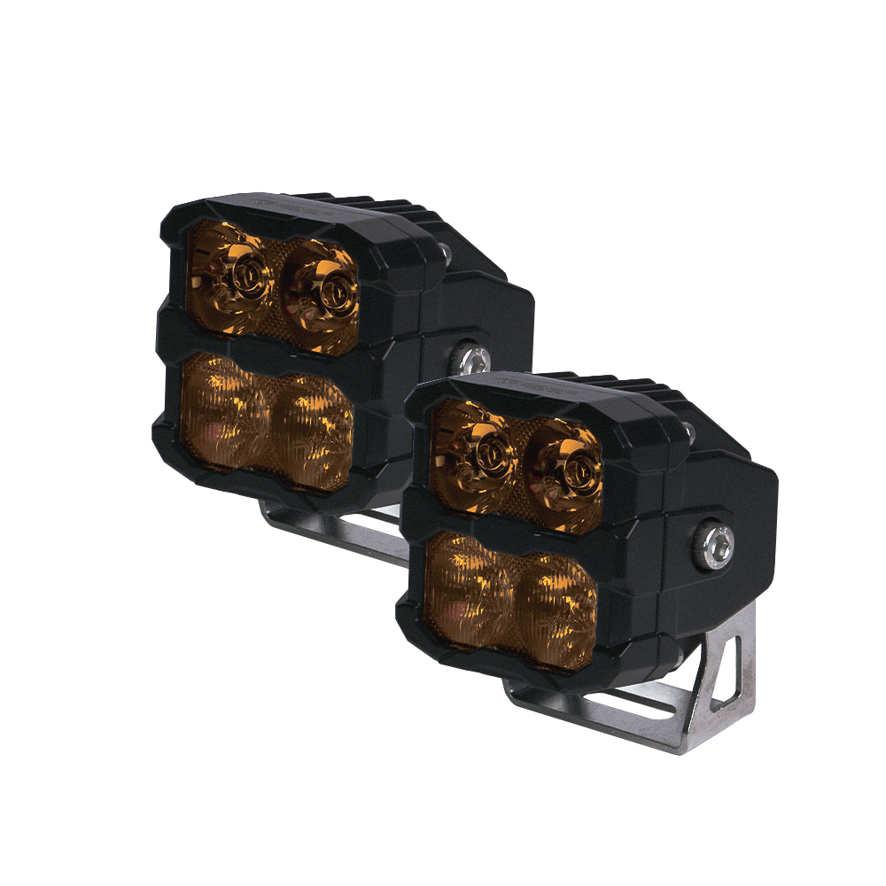 PROS4 40W AMBER LED POD PAIR