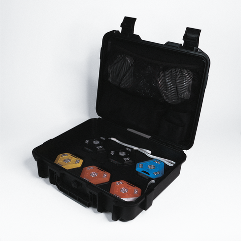 HD rechargeable magnetic warning lights in charging case 6PK