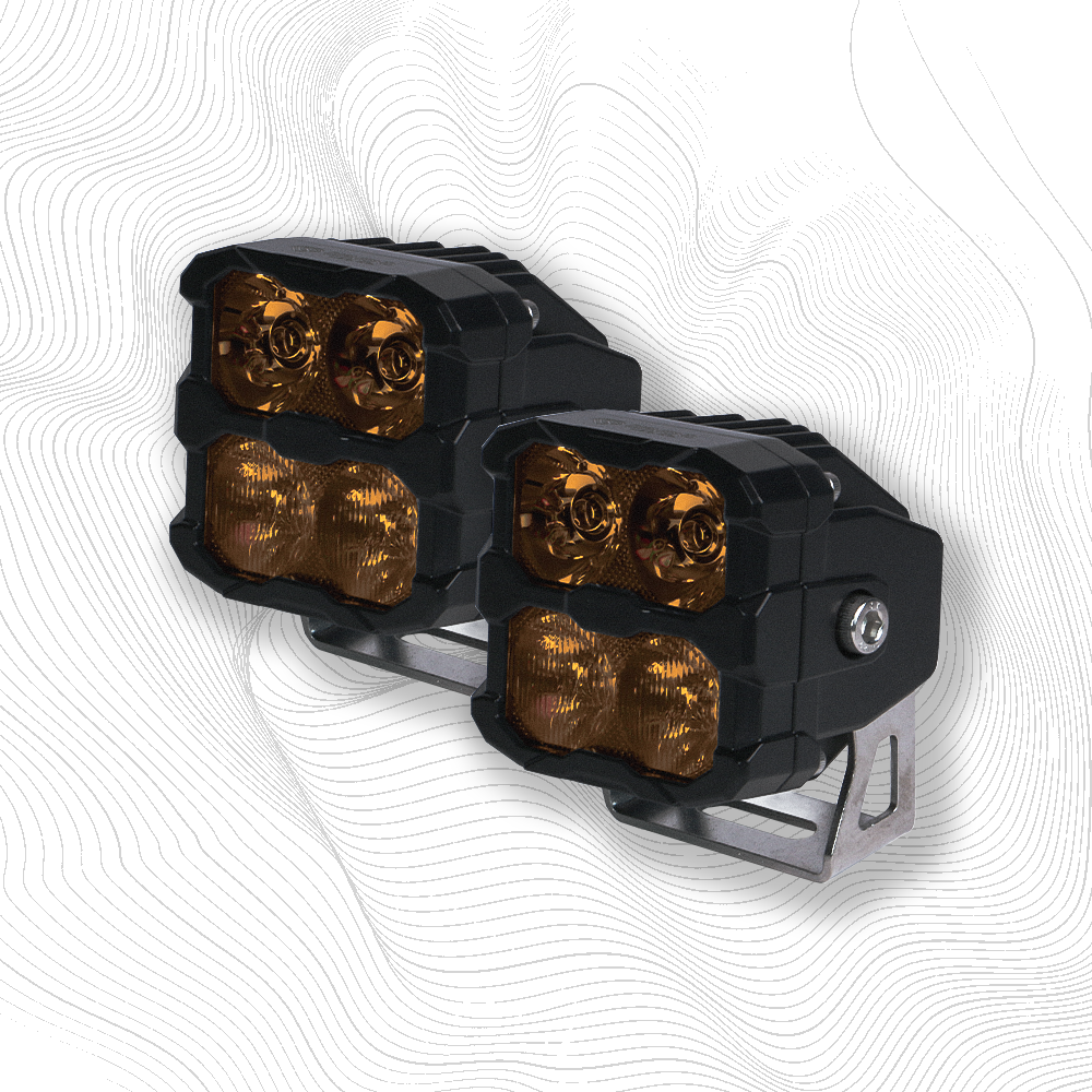 PROS4 40W AMBER LED POD PAIR