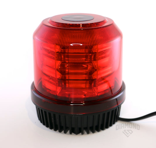 Red LED beacon strobe light