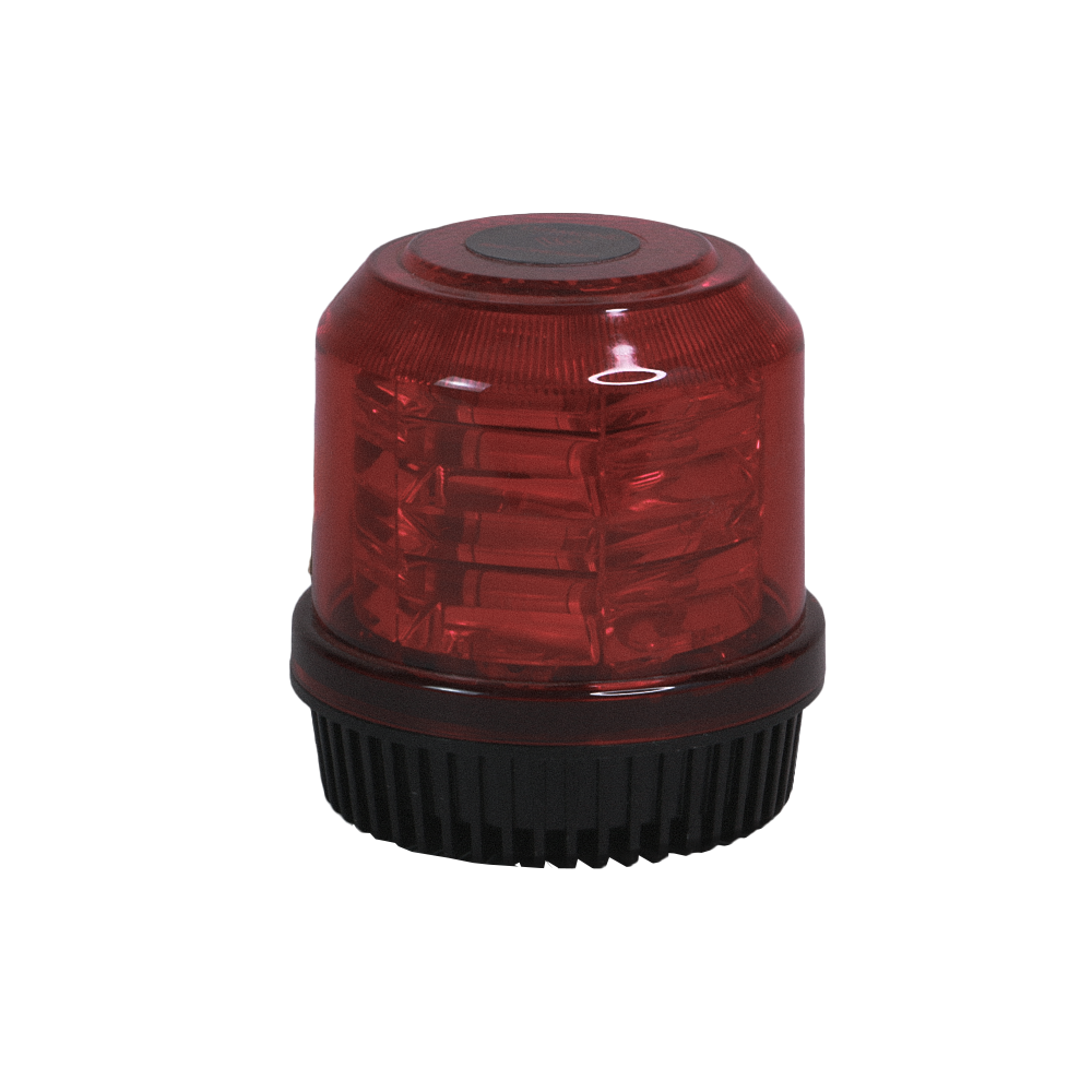 Red LED beacon strobe light