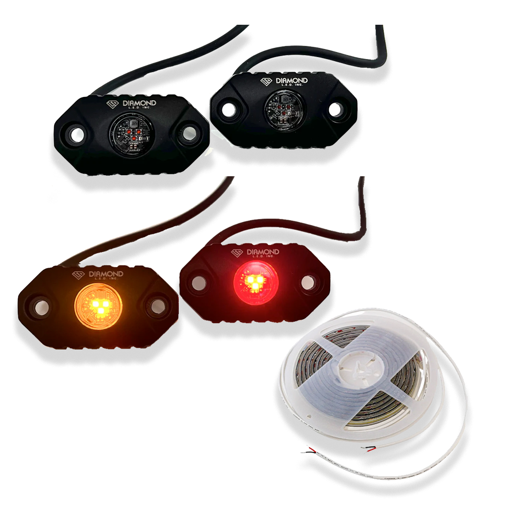 Sled deck lighting package