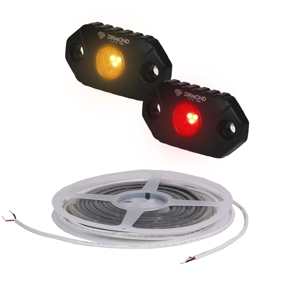 Sled deck lighting package