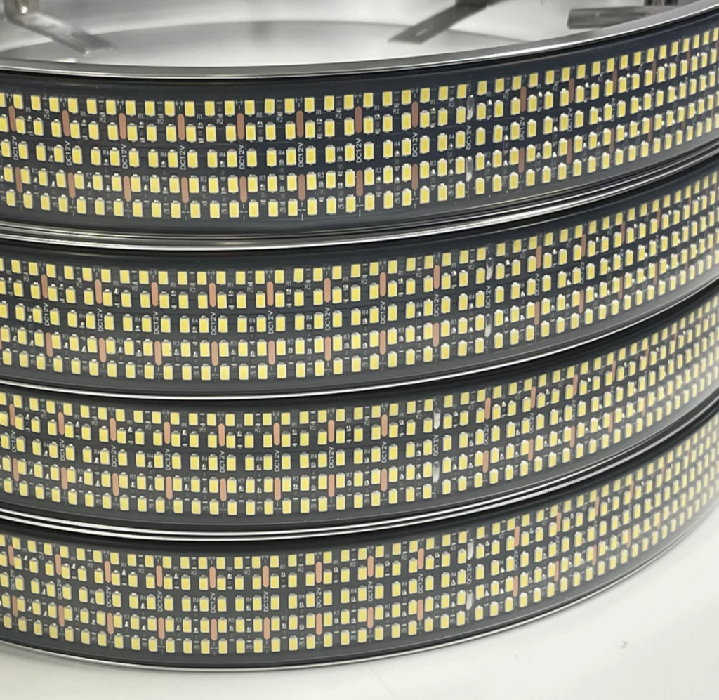 White BRIGHT 10 row LED wheel lights 17"