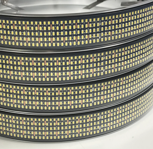 White BRIGHT 10 row LED wheel lights 17"